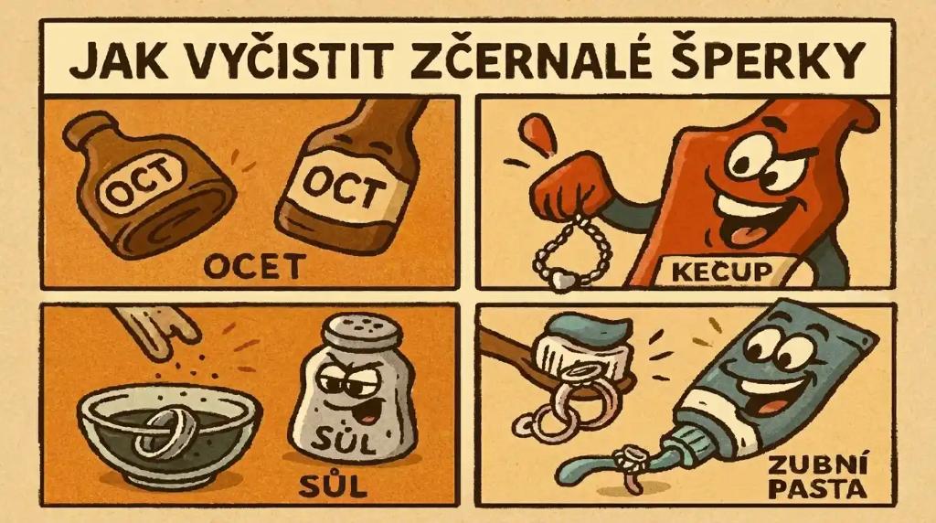 Kittlova mast -jak vyčistit zčernalé šperky 